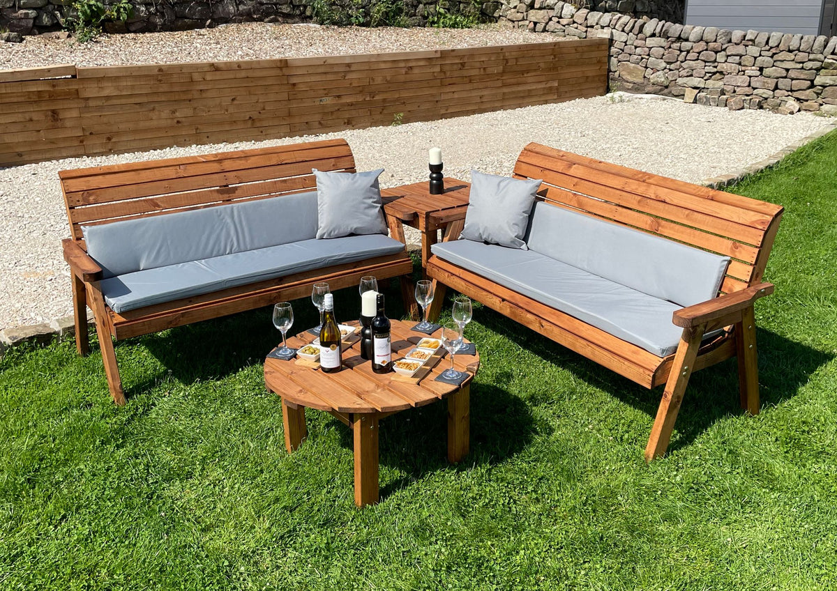 HB268 - Six Seater Balmoral Corner Set with Round Coffee – Charles
