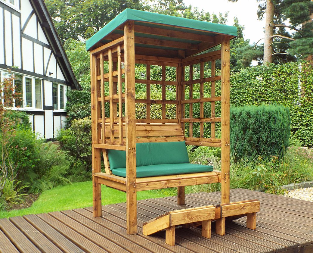 HB135G - Bramham Two Seater Arbour Green
