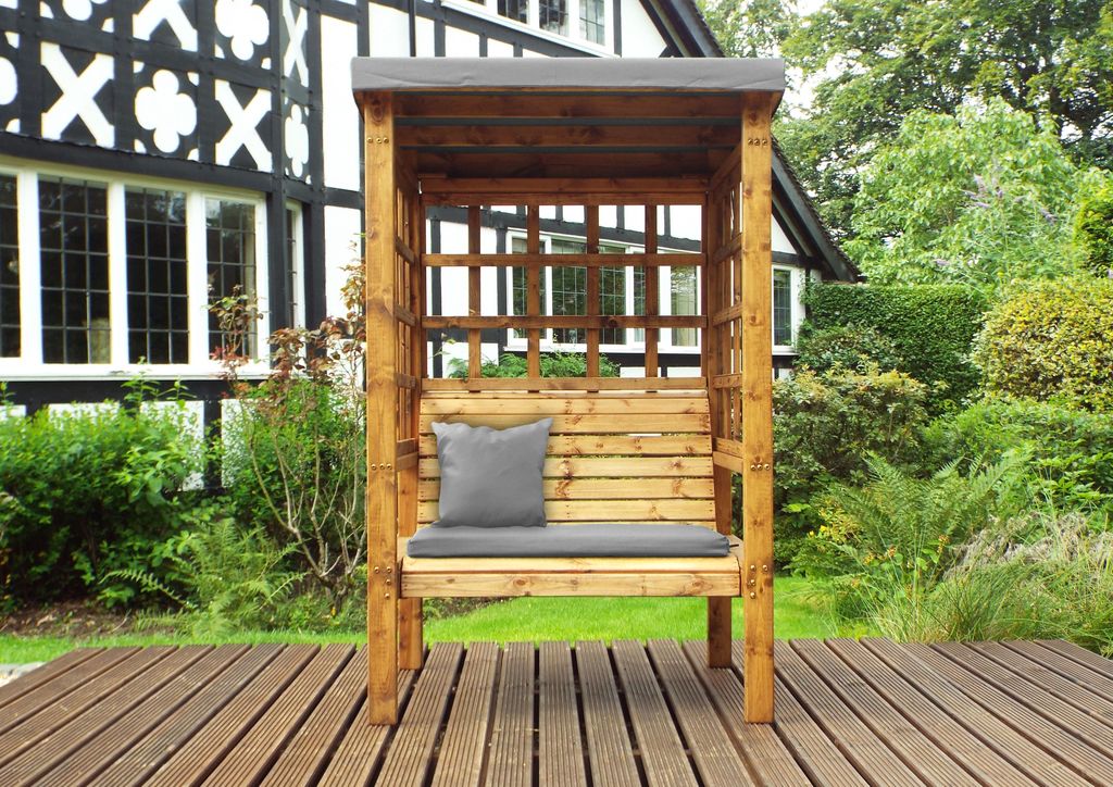 HB135GR - Bramham Two Seater Arbour Grey