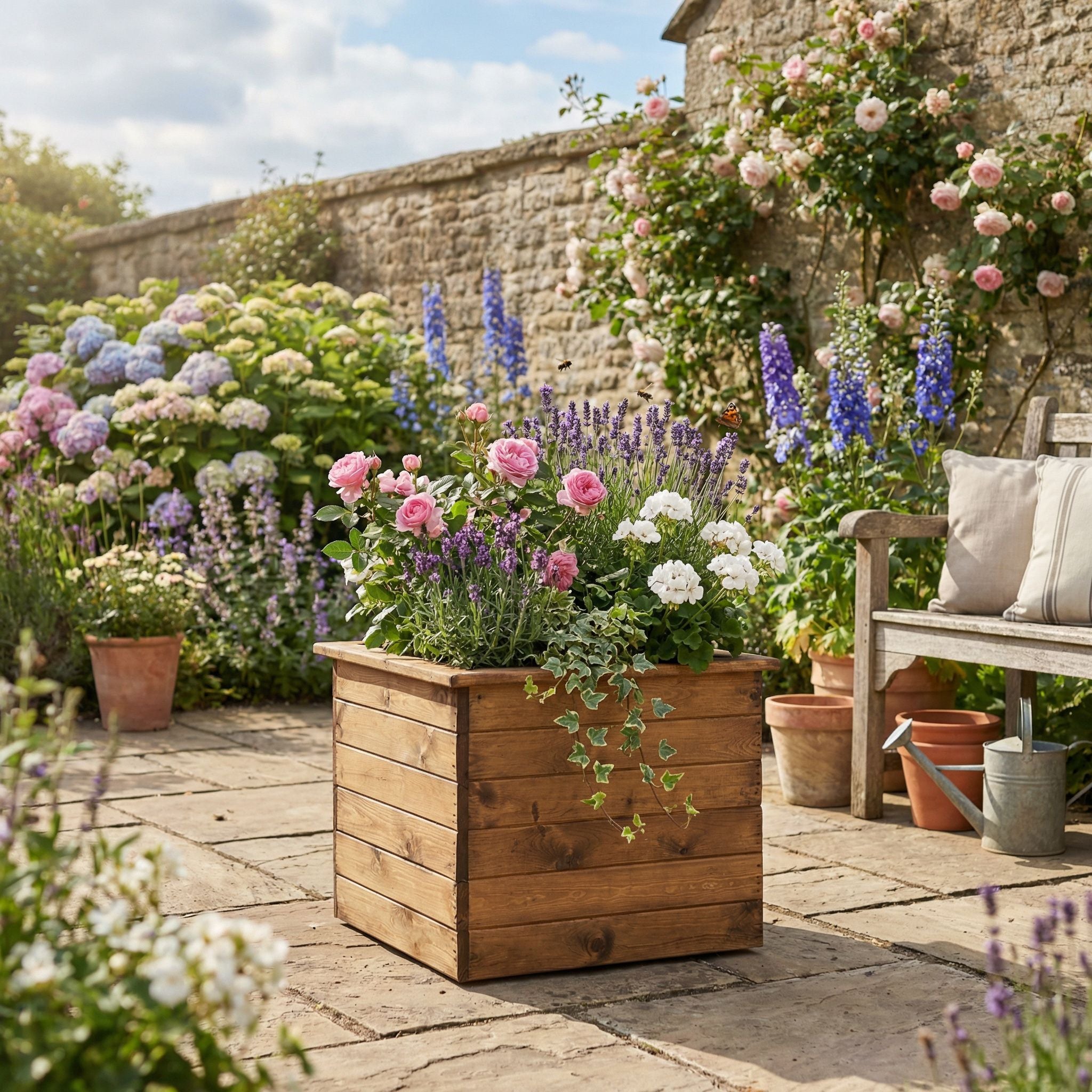 希少 large wooden pot HB132 - Extra Large Planter – Charles Taylor Trading Ltd