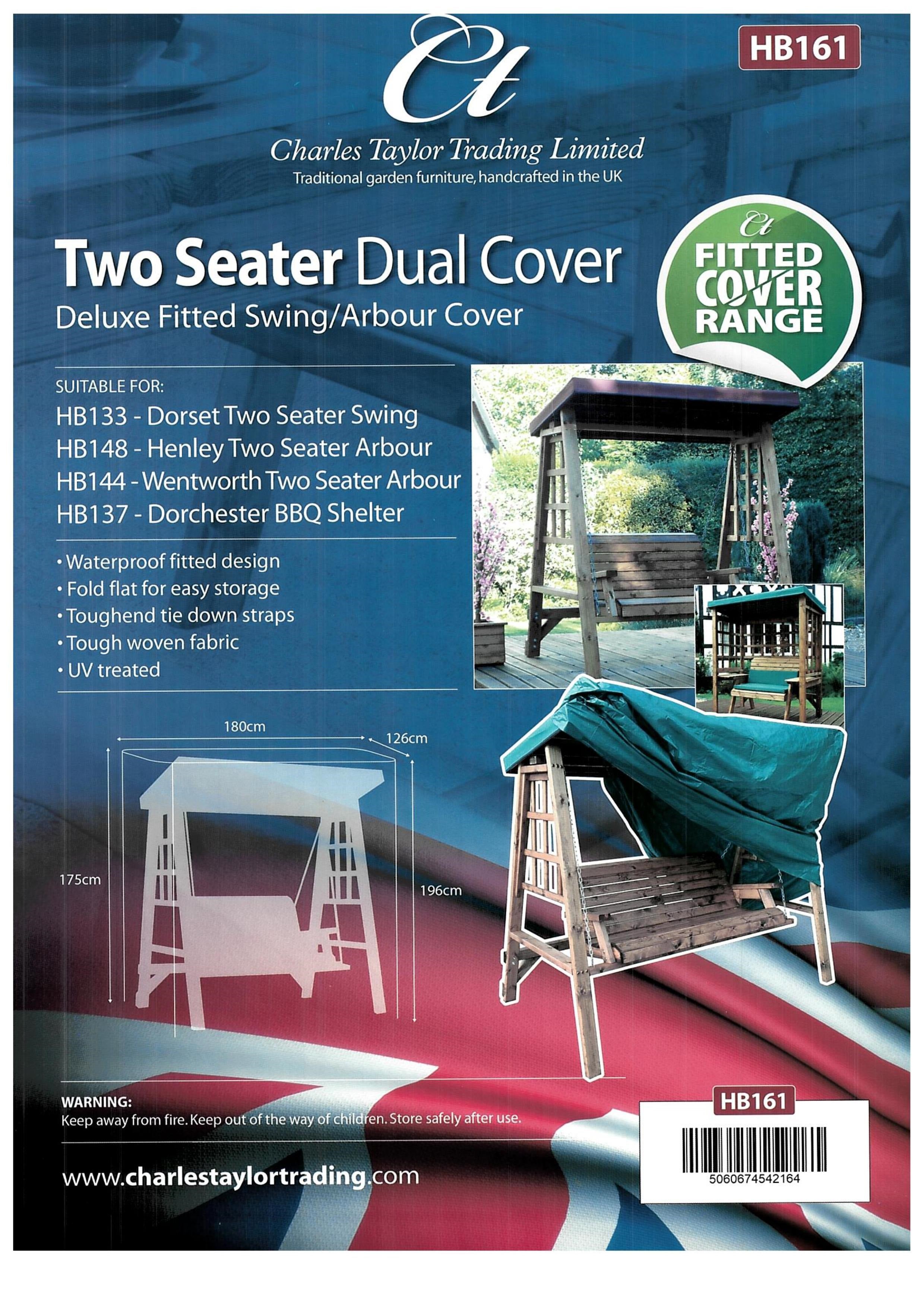 HB161 - Deluxe Fitted Two Seat Swing Cover