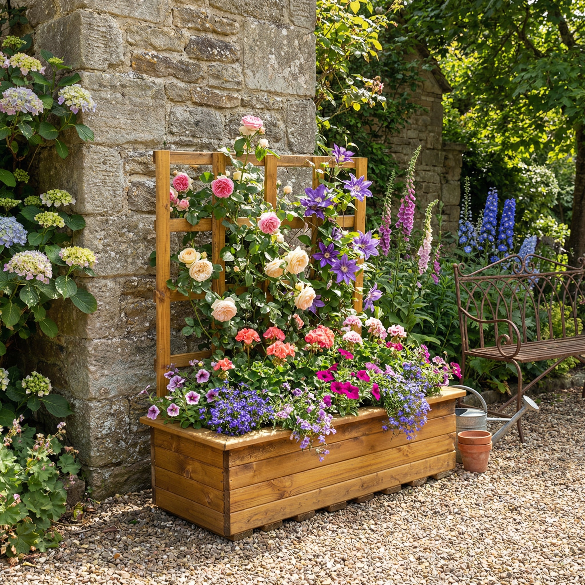 kensington planter and trellis HB91