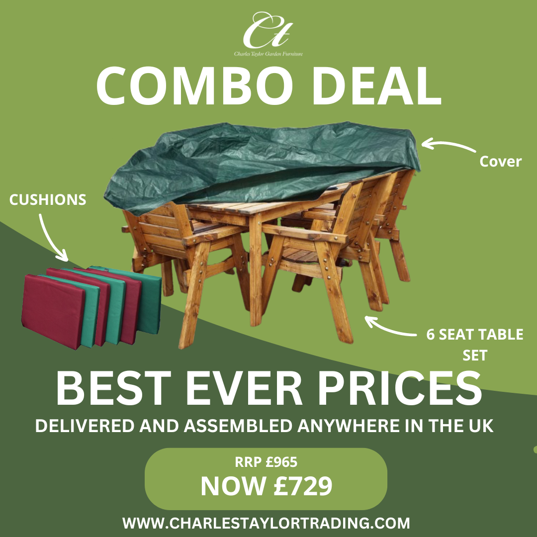 Combo Deal 7 Six Seater Rectangular Table Set