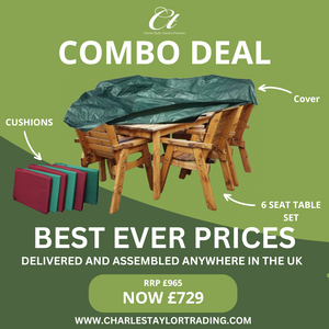 Combo Deal 7 - Six Seater Rectangular Table Set