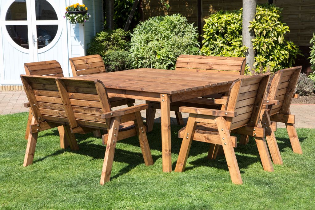 HB44 - Eight Seater Square Table Set
