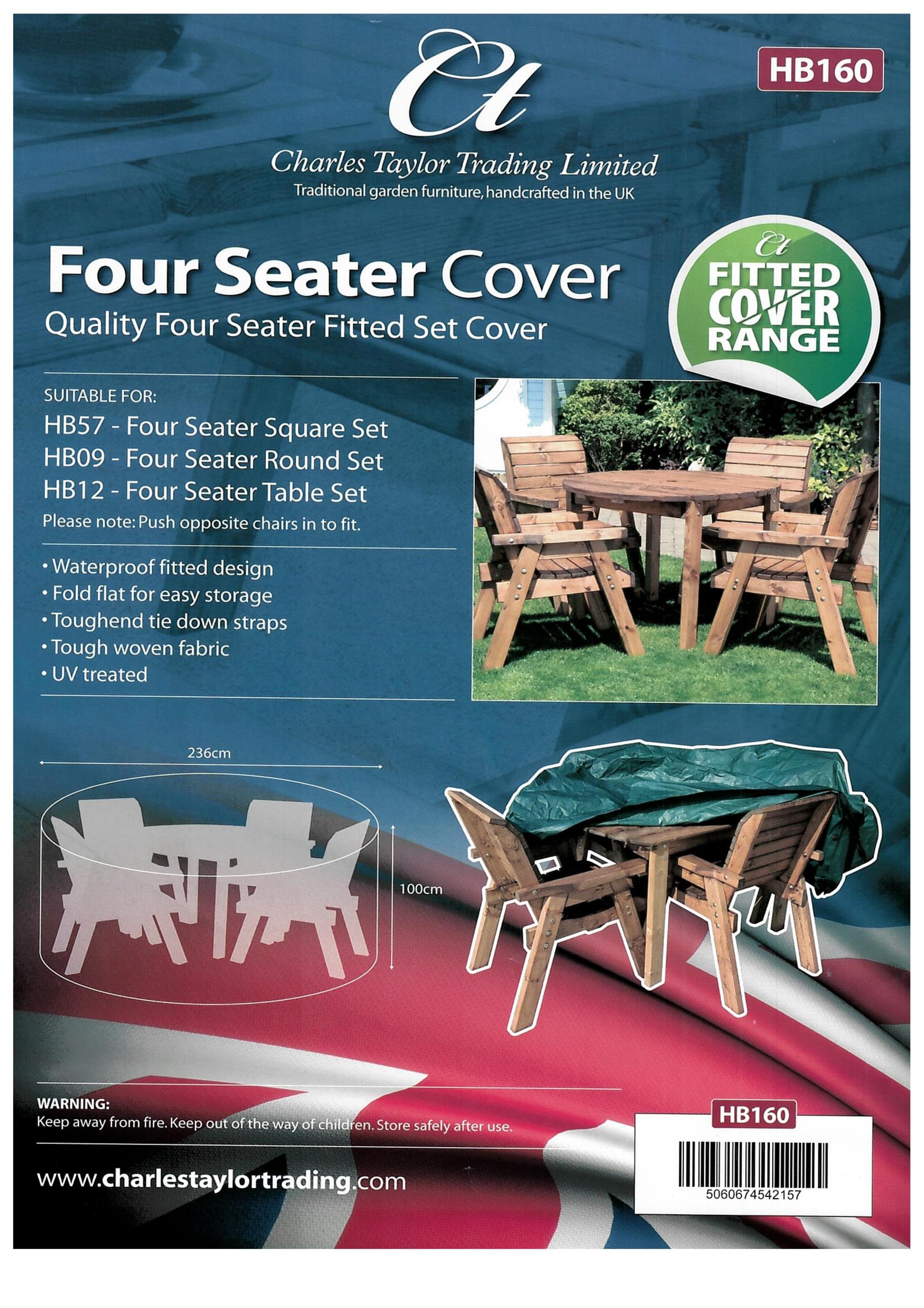 HB160 - Deluxe Fitted Four Seater Table Set Cover