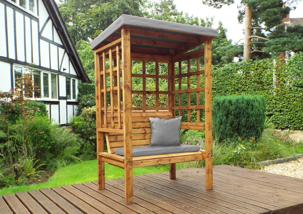 HB135GR - Bramham Two Seater Arbour Grey