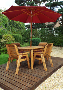HB12 - Four Seater Rectangular Table Set