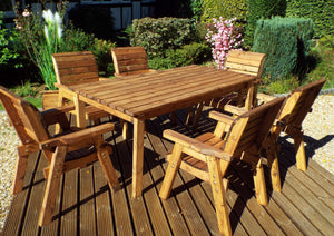 HB15 - Six Seater Rectangular Table Set