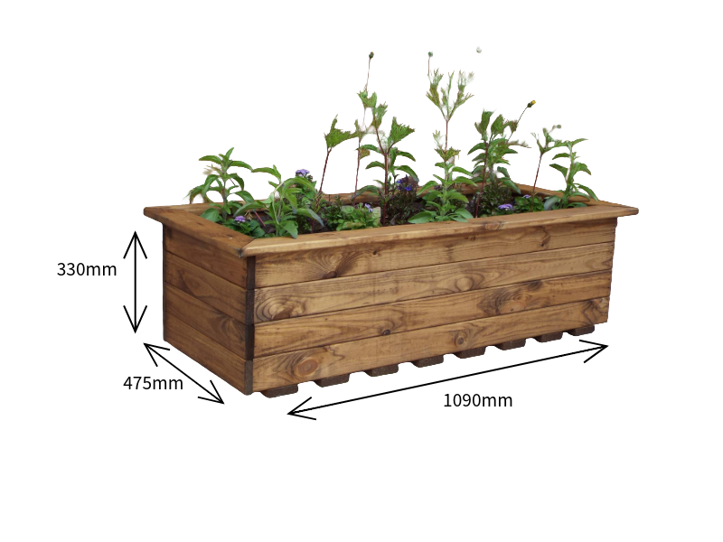 HB40 - Extra Large Wooden Trough