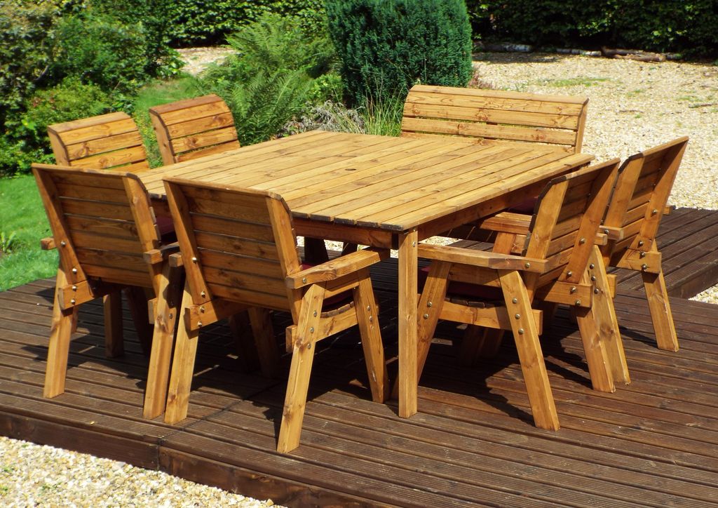 HB83 - Eight Seater Square Table Set