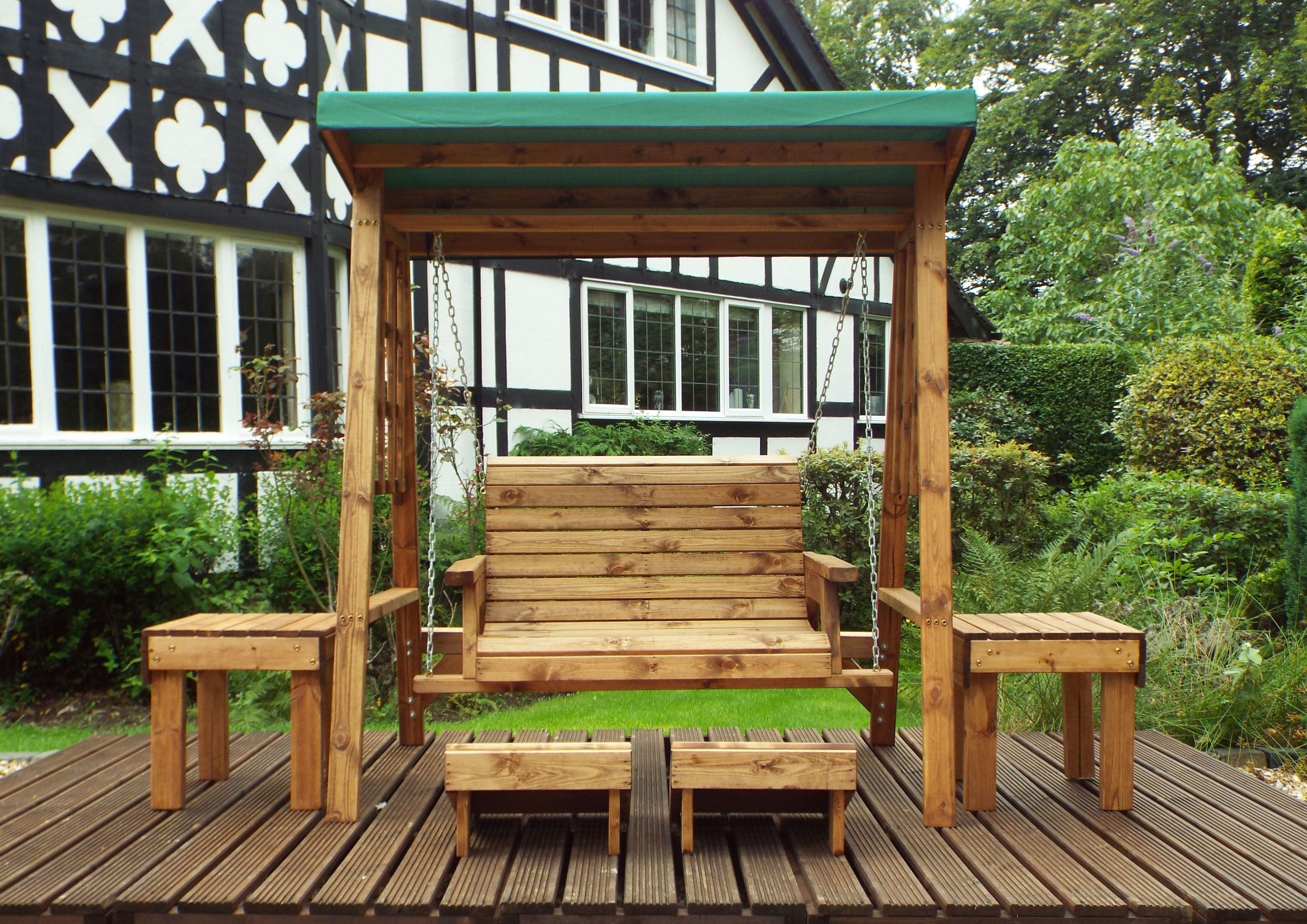 HB133G - Dorset Two Seater Swing Green