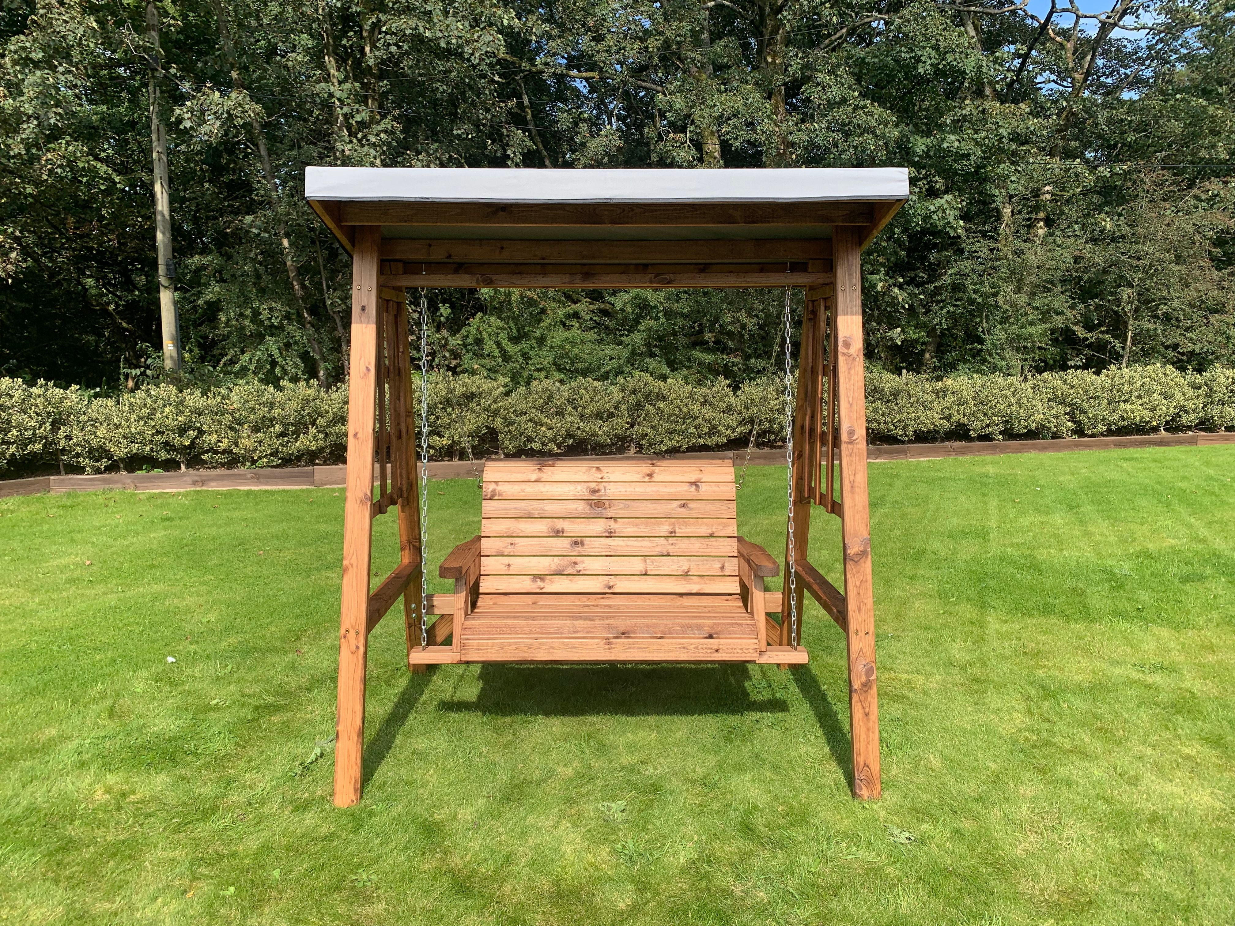 HB133GR - Dorset Two Seater Swing Grey