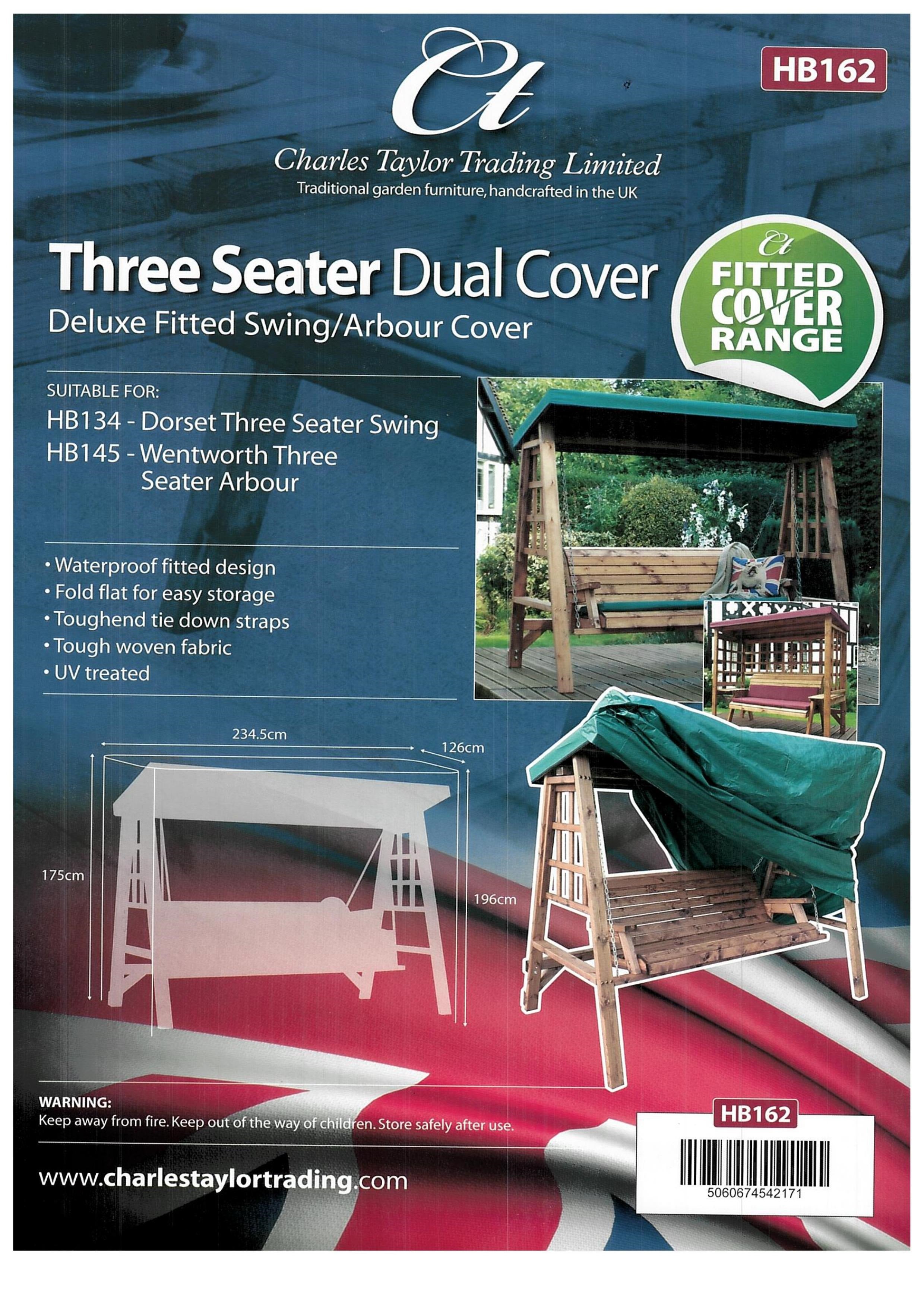 HB162 - Deluxe Fitted Three Seat Swing Cover