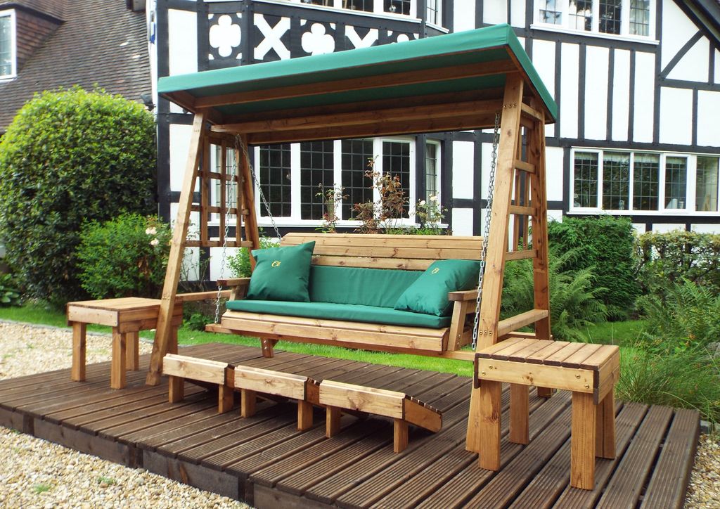 HB134G - Dorset Three Seater Swing Green