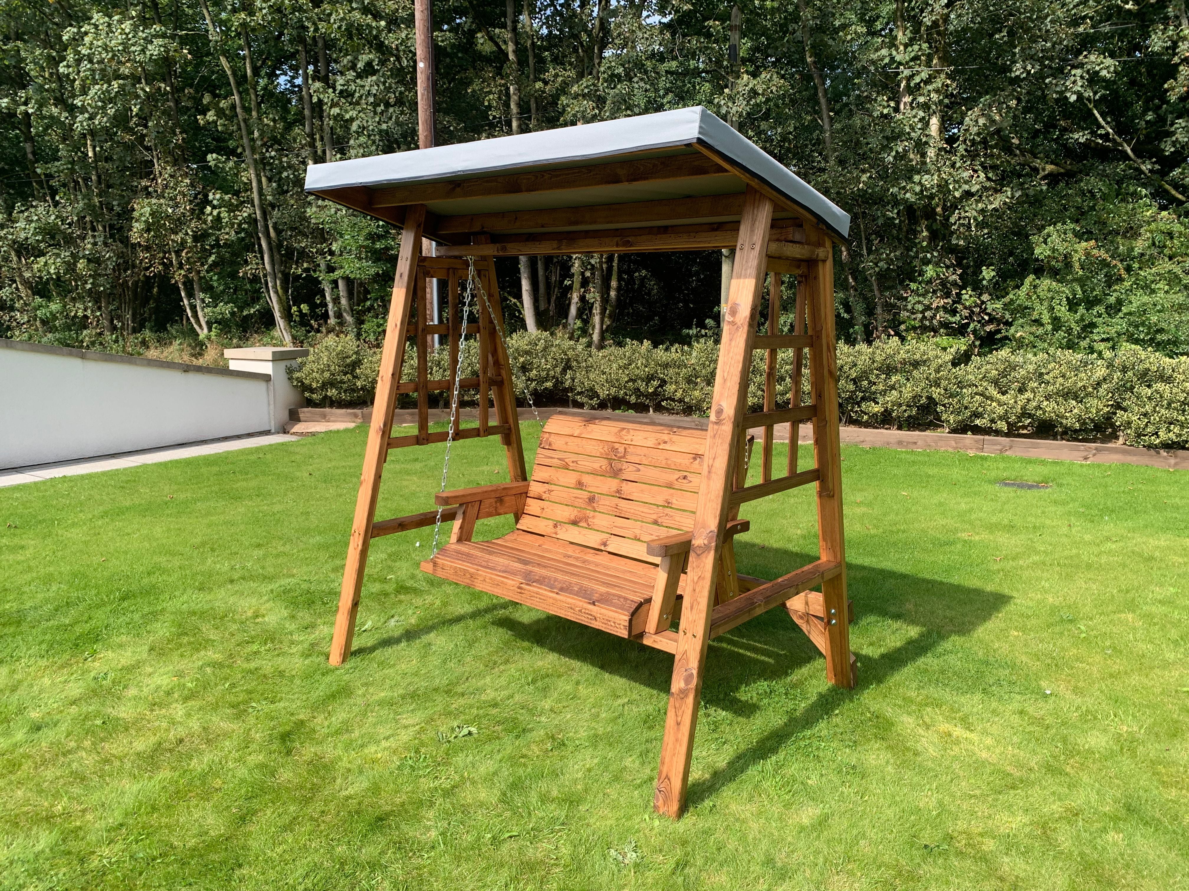 HB133GR - Dorset Two Seater Swing Grey