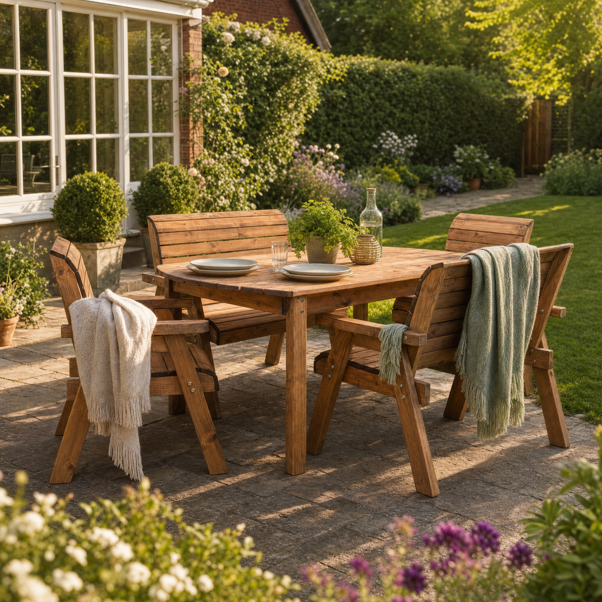 HB14 - Six Seater Rectangular Table Set – Charles Taylor Trading Ltd