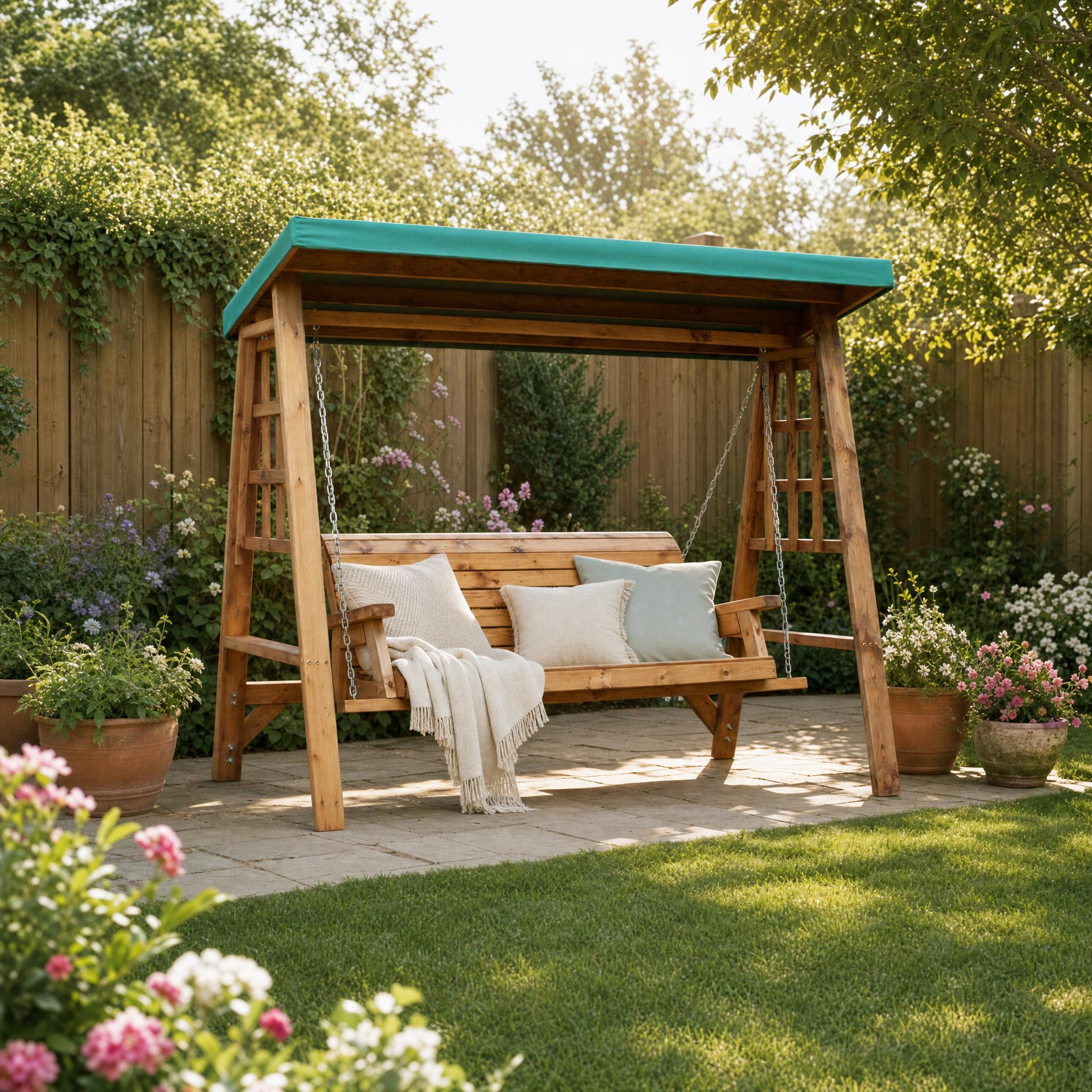 HB134G - Dorset Three Seater Swing Green – Charles Taylor Trading Ltd