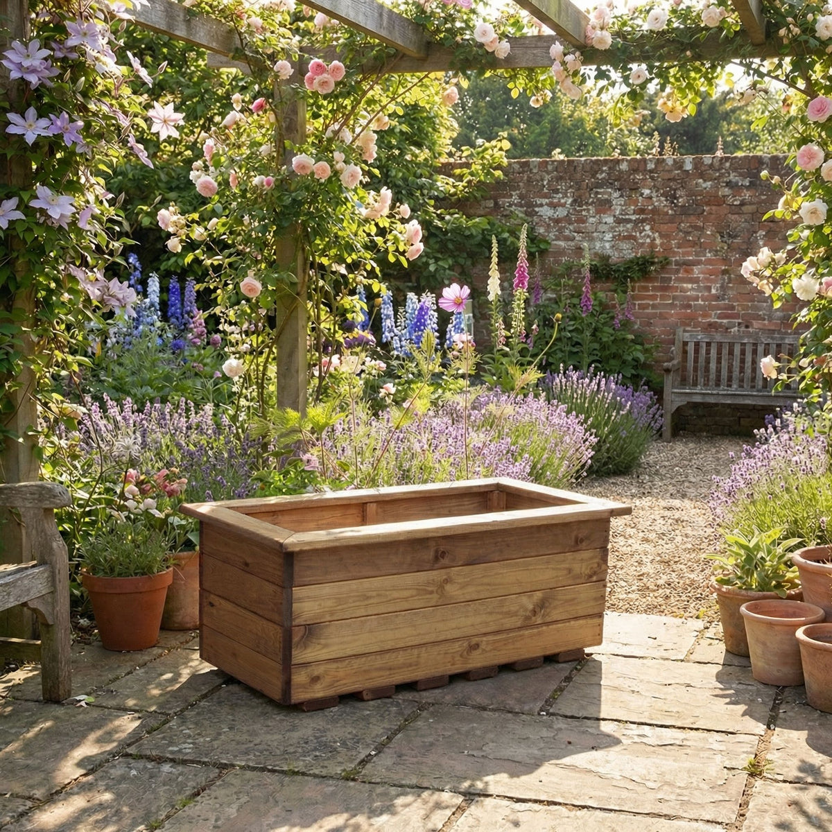HB39 - Large Wooden Trough – Charles Taylor Trading Ltd