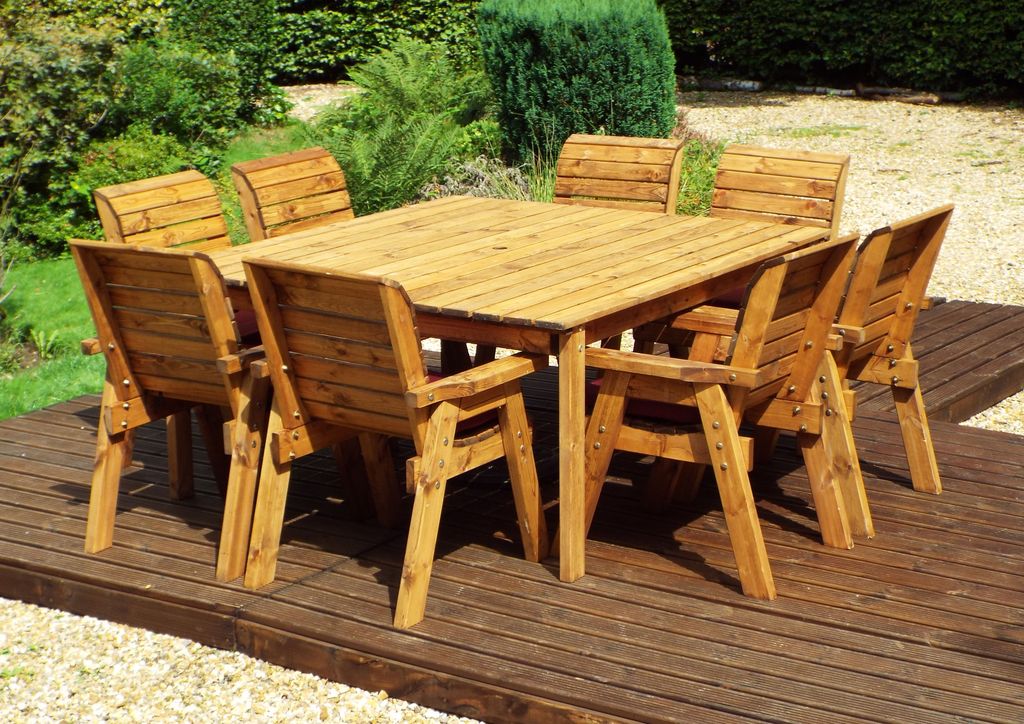HB82 - Eight Seater Square Table Set