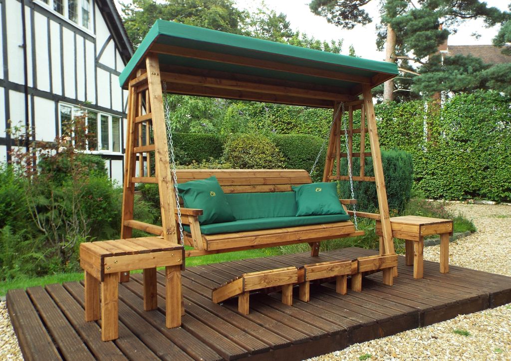 HB134G - Dorset Three Seater Swing Green