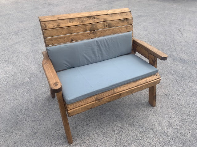 HB34BGB Two Seater Bench Back Support Cushion (Green Grey or