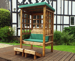 HB135G - Bramham Two Seater Arbour Green