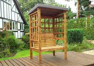 HB135GR - Bramham Two Seater Arbour Grey