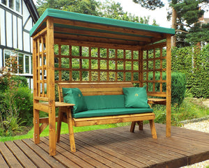 HB145G - Wentworth Three Seater Arbour Green