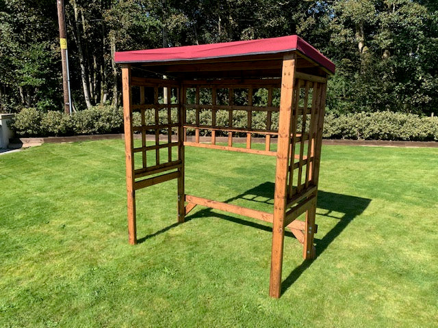 HB206B - Wentworth Two Seat Arbour Frame Burgundy
