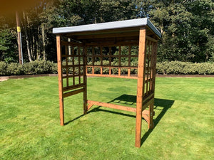 HB206GR - Wentworth Two Seat Arbour Frame Grey
