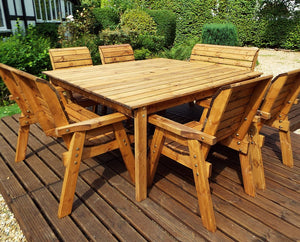 HB44 - Eight Seater Square Table Set