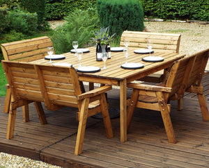 HB81 - Eight Seater Square Table Set