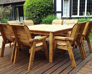 HB82 - Eight Seater Square Table Set
