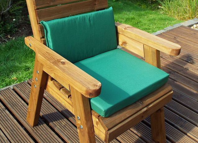 HB34CGB - Single Chair Support Back Cushion (Green , Grey or Burgundy)