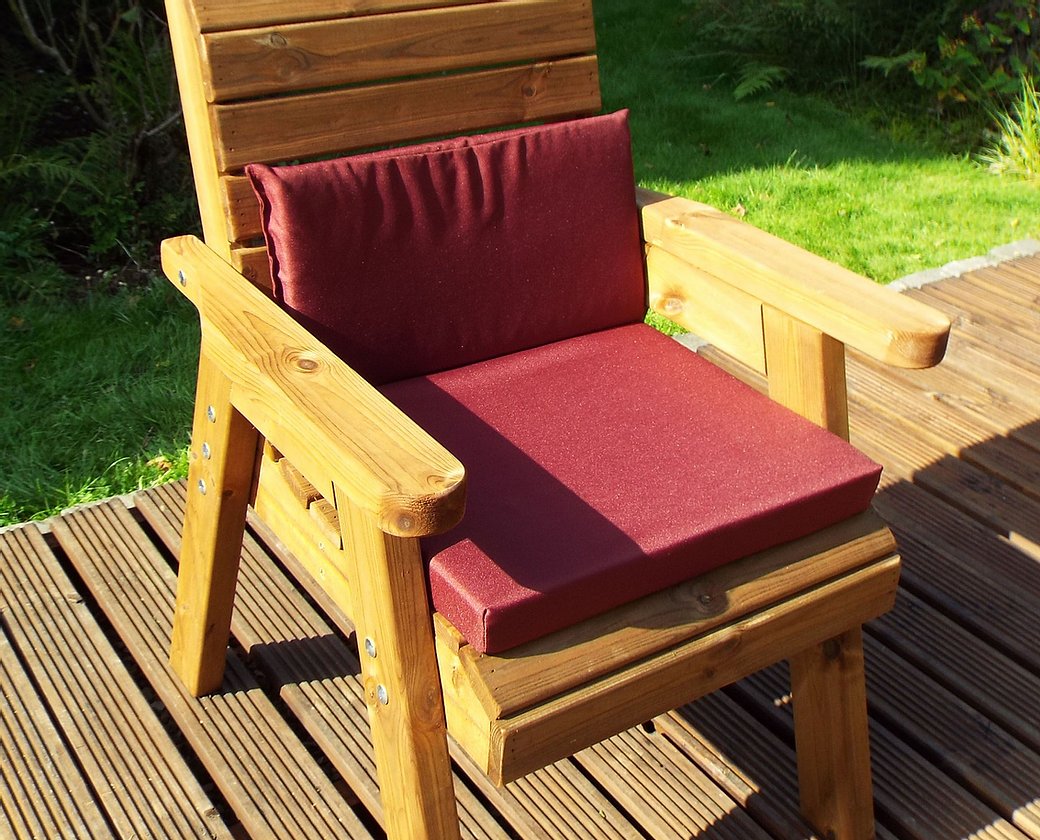Single Chair Support Back Cushion (Green , Grey or Burgundy)