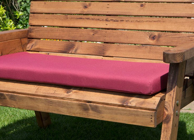 HB34B - Two Seater Bench Cushion (Green , Grey or Burgundy)